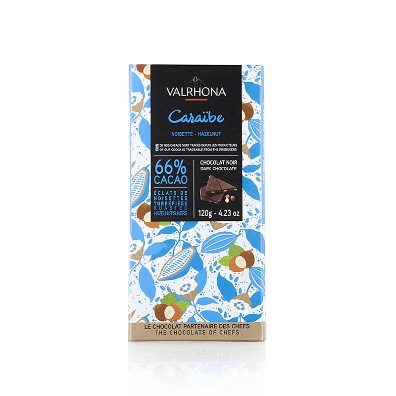 Valrhona Caraibe Hazelnut Slivers 66% Bar 120G (B0BYS9DH6S) Amazon Price History, Amazon Price Tracker