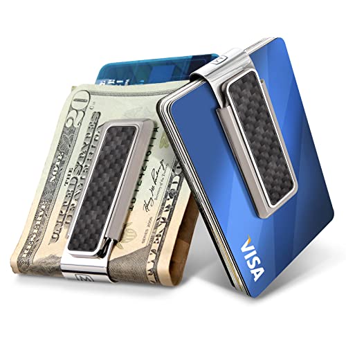 M-Clip Carbon Fiber Money Clip, Cash and Credit Card Holder, Minimalist Wallet Alternative