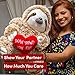 Birthday Gifts for Women - Sloth Stuffed Animal - Shawty You Fine for Her, Stuffed Sloth Plush Toy for Her - Girlfriend Gift - Love Bear - Peluches Grandes para Novia for Gf - Cute Stuffed Sloth