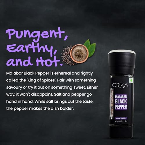 Image of Orika Malabar Black Pepper Grinder 50g