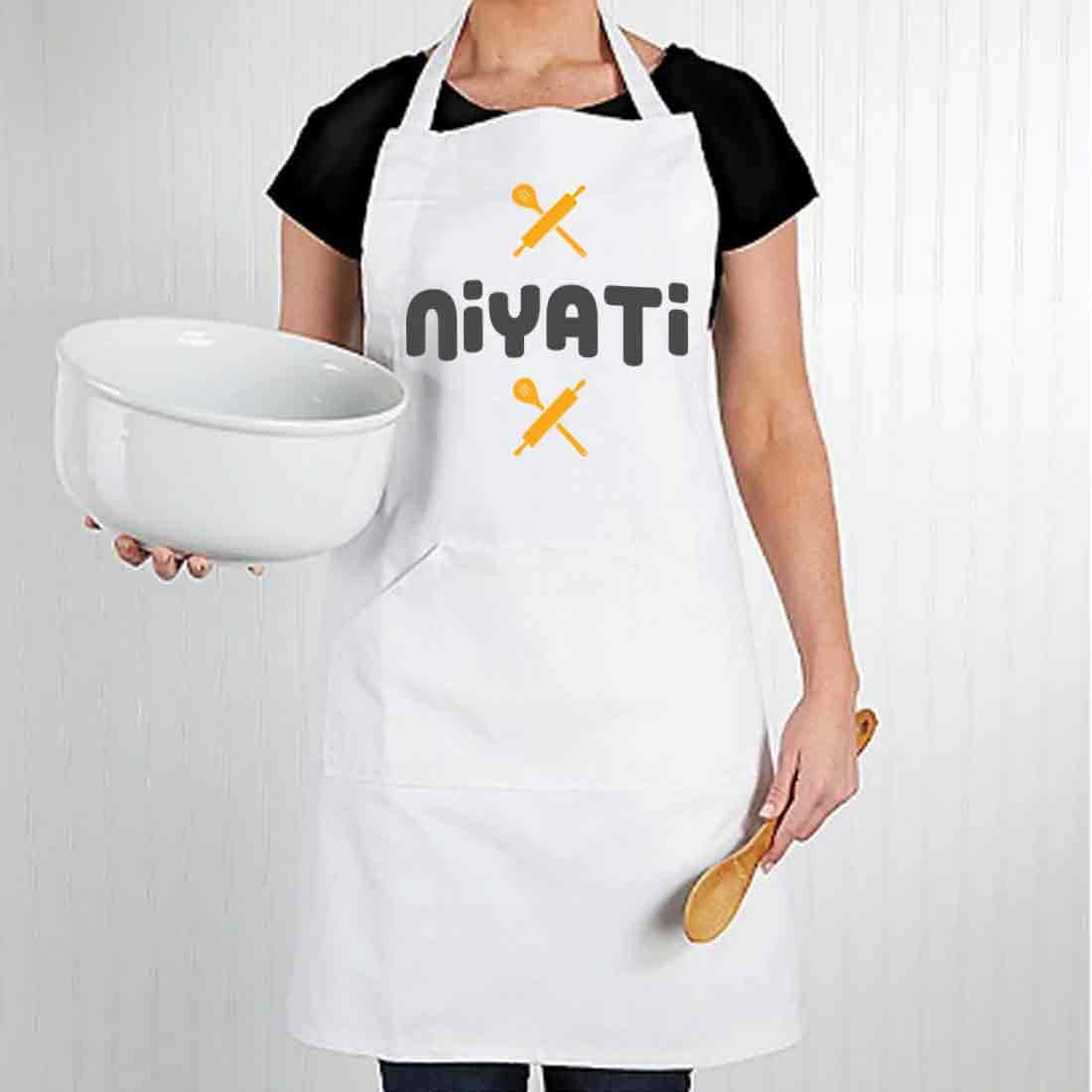 Nutcase Personalised Apron Custom Kitchen Aprons with Name for Women Men Baking Cooking - Pins