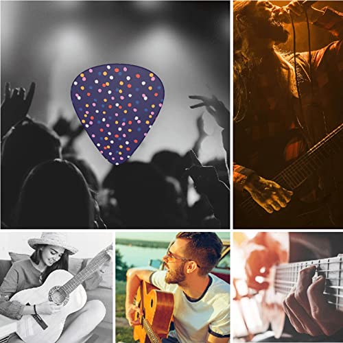 Lot de 12 médiators de guitare à pois colorés pour guitare basse électrique, acoustique, cadeau idéal pour les amateurs de guitare avec boîte - Les Beatles, Paul McCartney, John Lennon, RIngo Starr, George Harrison Lot de 12 médiators de guitare à pois colorés pour guitare basse électrique, acoustique, cadeau idéal pour les amateurs de guitare avec boîte – Image 8