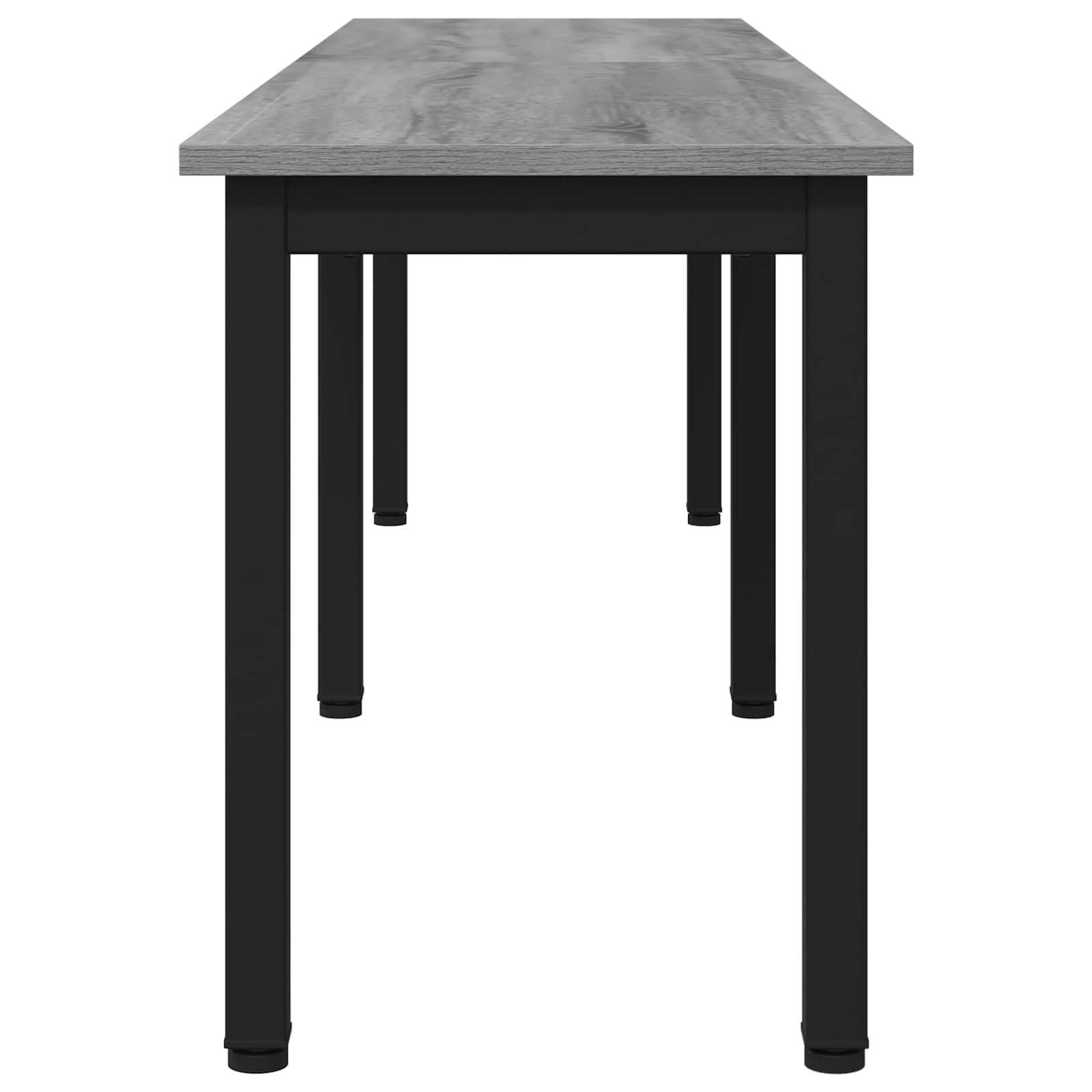 vidaXL Banc Gris Sonoma 160 x 35 x 45 cm Bois d'ingénierie, Banc Rectangulaire Modèle Moderne, Meuble Robuste pour Salle à Manger, Assise Élégante en Bois Ingénierie