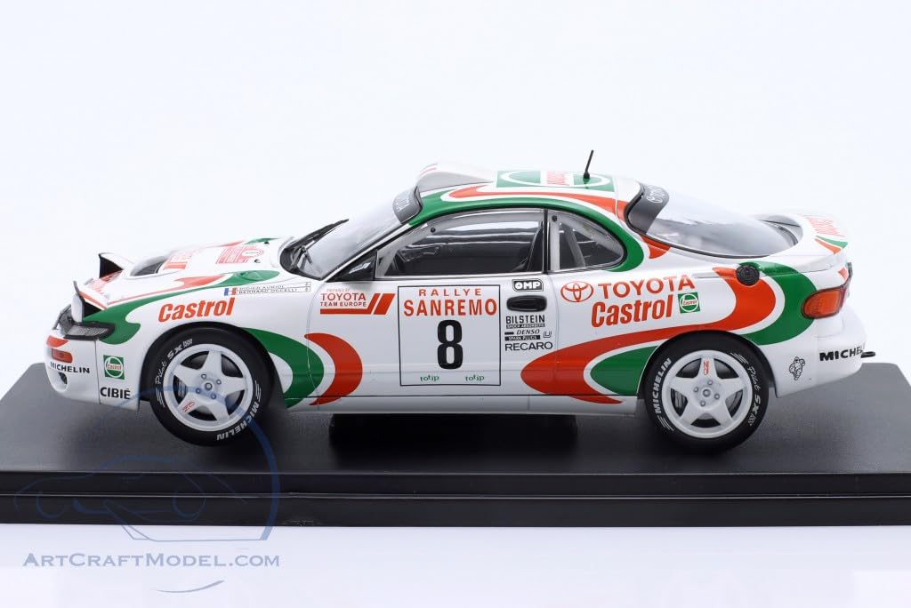 T09-C09 WRC公認 1/24 Toyota Celica Turbo ST 185 Auriol-Occelli Rallye Sanremo 1994 トヨタ セリカ サンレモラリー T09-C09 WRC公認 1/24 Toyota Celica Turbo ST 185 Auriol