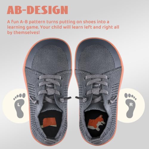 Image of WateLves Toddler Little Kids Wide Barefoot Shoes Boys Girls Minimalist Sneakers Lightweight Breathable Walking Shoes | Naturally Splay | Flexible Fit