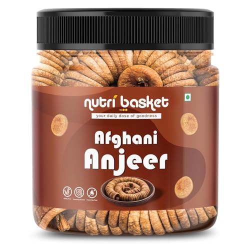 Image of Nutri Basket Premium Anjeer | Healthy Dried Figs | No added Sugar | Rich Source of Fibre | Healthy Snacks | Low in Fat | Jar Pack (200gm)