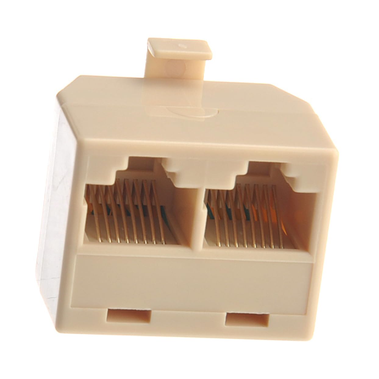 KICHOUSE Pin Coupler Connector Male to Female Network Cable Extension Beige for High Speed and Cable Modem Sharing Compatible with Cables