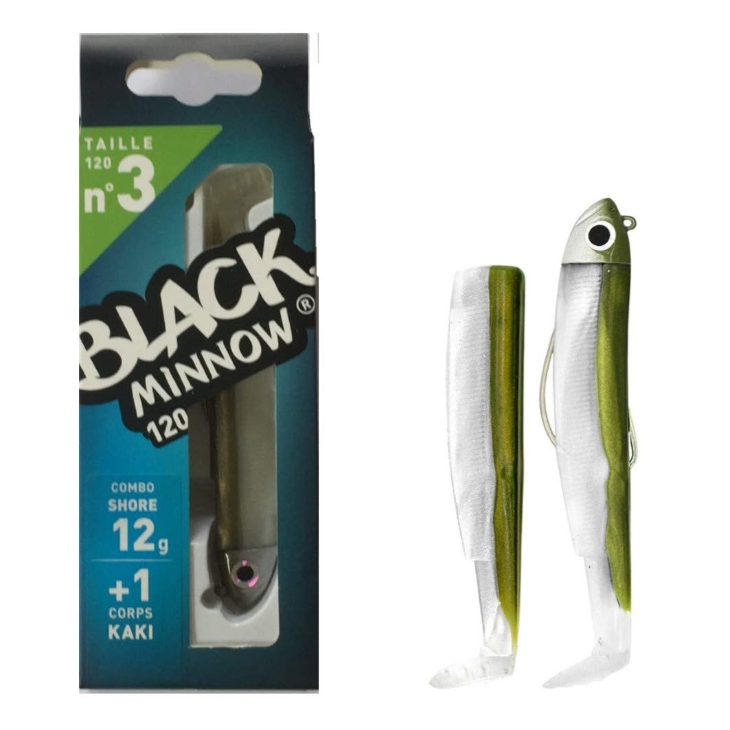 2 x PACKS of Black Minnow 120 Combo Shore 12g – Khaki