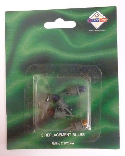 MRS CHRISTMAS 5 Multi Push In Spare Bulbs 2.2V 0.4W (SB76)