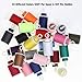 MILIJIA 50Pcs Prewound Bobbins/Sewing Threads Kits, 550 Yards Per Spools, 25 Colors, Polyester Thread for Hand & Machine Sewing