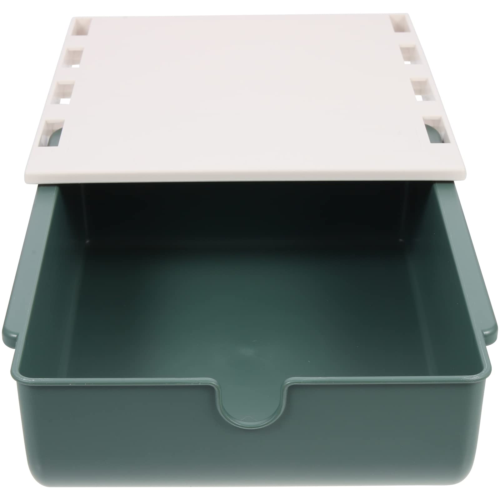 Tiroir caché pour organisation cuisine et chambre avec fixation sous table