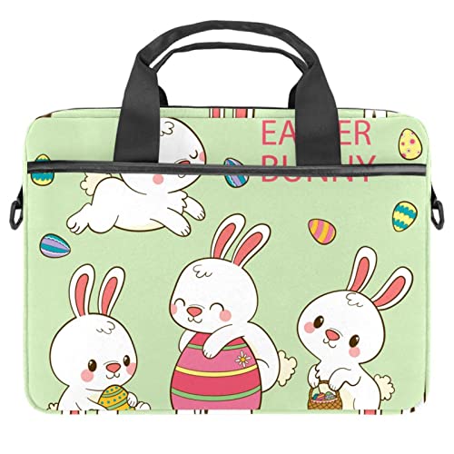 Sac ordinateur 13-14.5 pouces motif Lapin de Pâques pour le quotidien