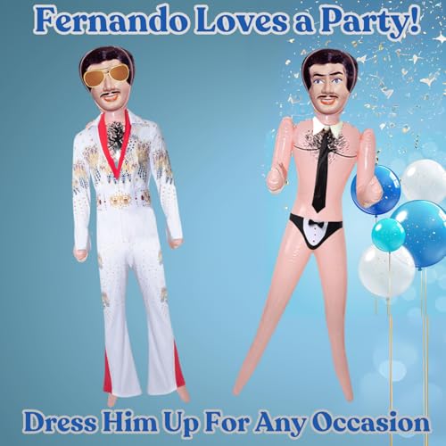 merrimix | 59″ Blow Up Inflatable Doll Gag Gifts for Men Women Bachelor Bachelorette Party Favors and Decorations | Funny Surprise Gift for Adults (No Gift Packaging)
