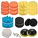 Produktbild Carkio 26pcs 7"/180mm Drill Polishing Pad Buffing Sponge Auto Car Foam Pads Set M14 Drill Adapter With Shank