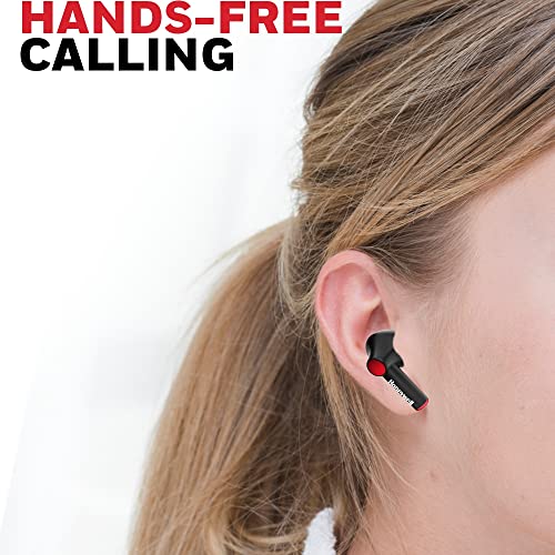 Image of Honeywell Moxie V1000 Truly Wireless Earbuds, Bluetooth V5.0, 2 hrs uninterrupted Music with 10 mins of Charge, Dynamic 10mm*2 Drivers, 200mAh Battery, IPX4 Water Resistance, Voice Assistant Enabled