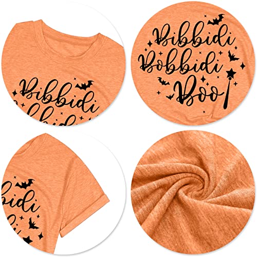Bibbidi Bobbidi Boo Shirt Women Cute Halloween T-Shirt Funny Letter Print Tees Casual Vacation Tee Tops4