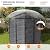 UDPATIO Outdoor Resin Storage Shed 8x10 FT, Plastic Sheds, Dark Grey