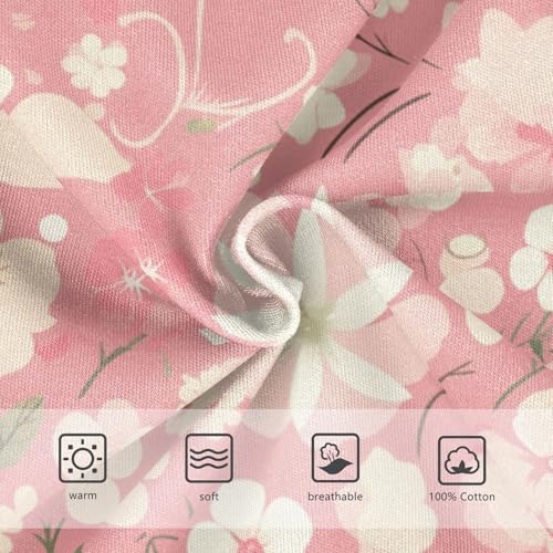 KLL Pink Pattern and Flowers Toddler Boy Cotton Athletic Underwear Breathable Children Panties3