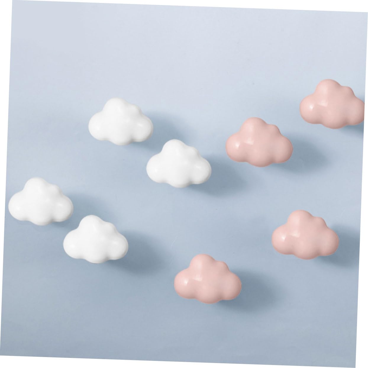 OSALADI 3 Set Di Pomelli Per Mobili A Forma Di Unici in Ceramica Per Cassetti Per Decorazioni 2 Pezzi*3