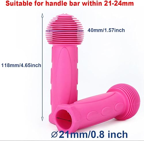 Miniatura 10 de Manillar de agarre para scooter, 1 par de agarre de bicicleta apto para 2-3-4 ruedas Kid Kick Scooters, bicicleta para niños, coche mecedor, scooter