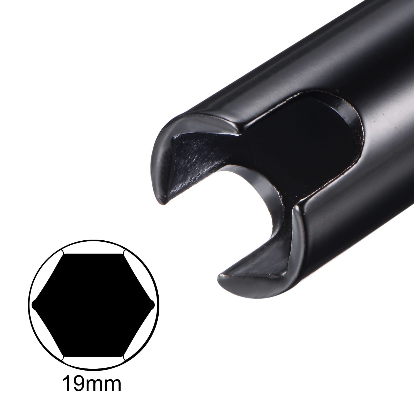 Sourcing Map Stecknuss 19 Mm, 1/2" Antrieb, 20.3 Cm – Aus CR-V-Stahl, Für Schlitzschrauben & Enge Räume
