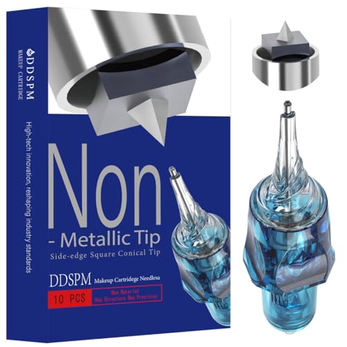 Permanent Makeup Needle Cartridge Side Square Tapered Tip PMU Needles microblading needles for Hairstroke Nanobrows Powder Brows Scalpmicropigmentation from Tattoo to SPM for PMUartist Beginners
