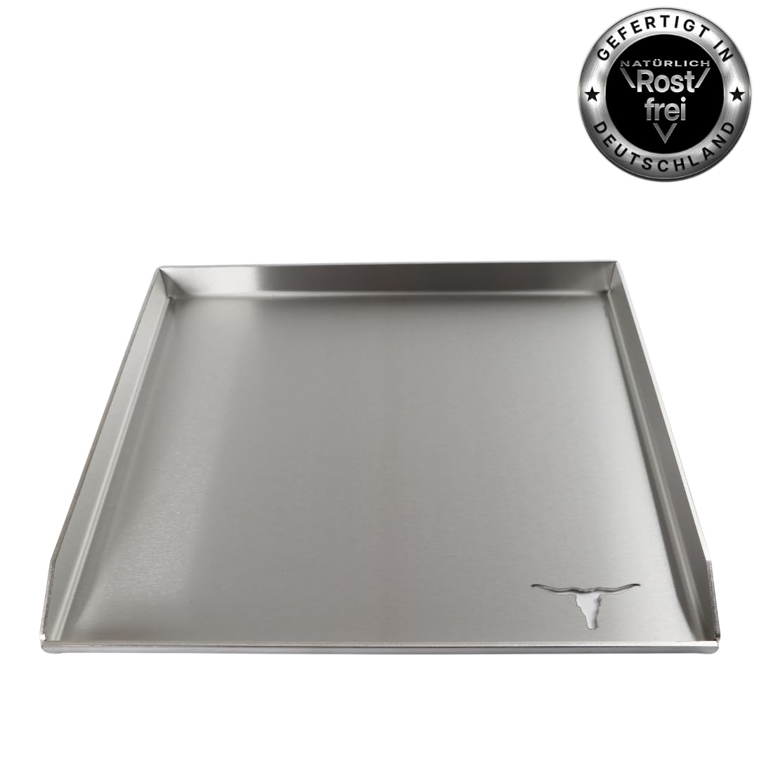Kette's - Accessorio per barbecue in acciaio INOX, 470 x 425 mm, colore: Argento