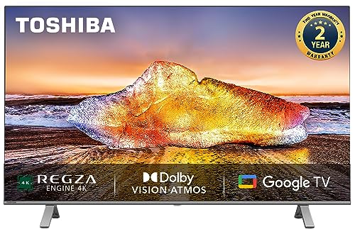 TOSHIBA 108 cm (43 inches) 4K Ultra HD Smart LED Google TV 43C350MP (Silver)