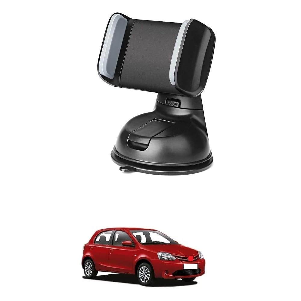 Car Mobile Phone Holder Stand with Vacuum Suction Mount Adjustable Universal Compatibility Suitable for Etios Liva-image-25