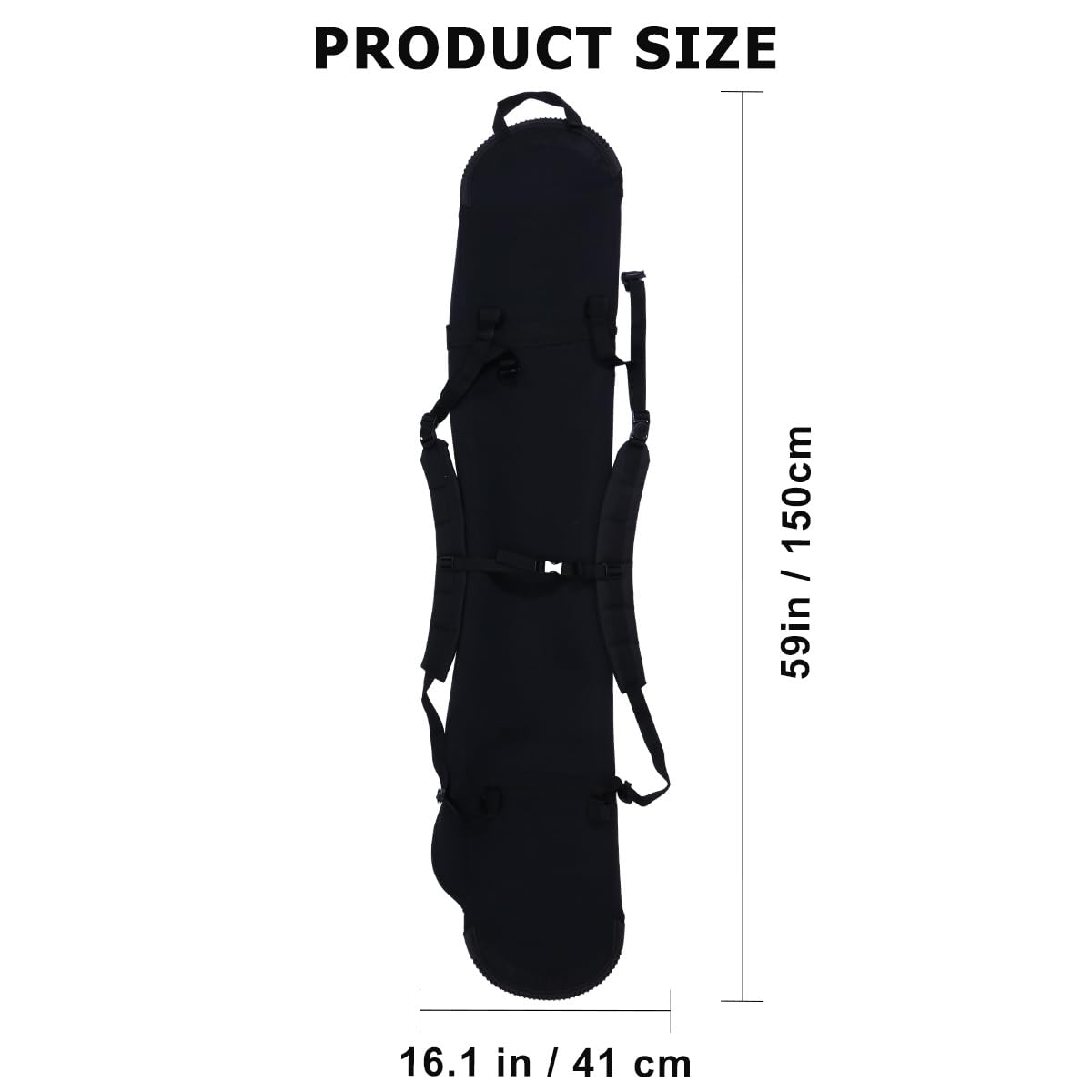 Torby na buty narciarskie Torba Czarna, lekka, na narty, do podróży, do przechowywania snowboardu, wytrzymały plecak na sprzęt, praktyczna ochrona torba bagażowa