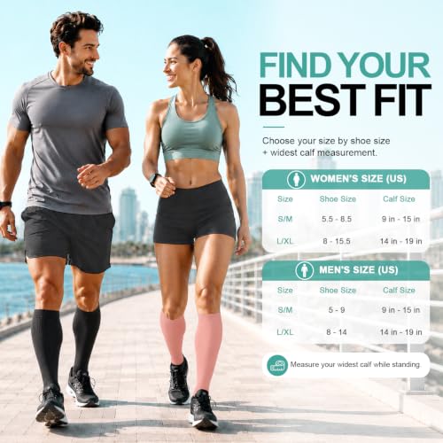 Image of Laite Hebe 3 Pack Medical Compression Sock-Compression Sock For Women and Men Circulation -Best for Running,Nursing,Athletic Sports