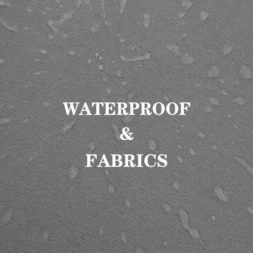 Home Brilliant Outdoor Cushion Covers 45cm x 45cm Waterproof Fabric Soft Scatter Cushions Covers with Invisible Zipper, 4 Pcs, Grey - Image 3