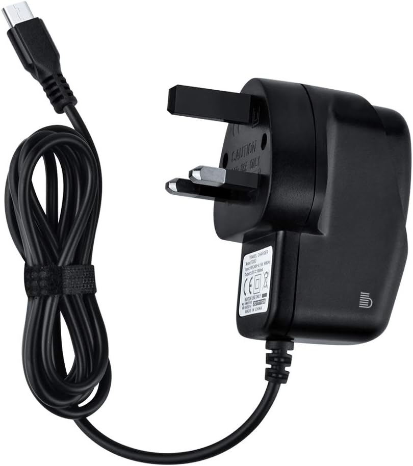 AMEEGO Micro USB UK Mains Charger for Amazon Kindle Fire HD 7 8.9”, PS4, Xbox One, Samsung Galaxy S5, HTC One, LG G4, Sony Xperia Z3, Power Banks, Bluetooth Speakers, and Other Micro USB Devices