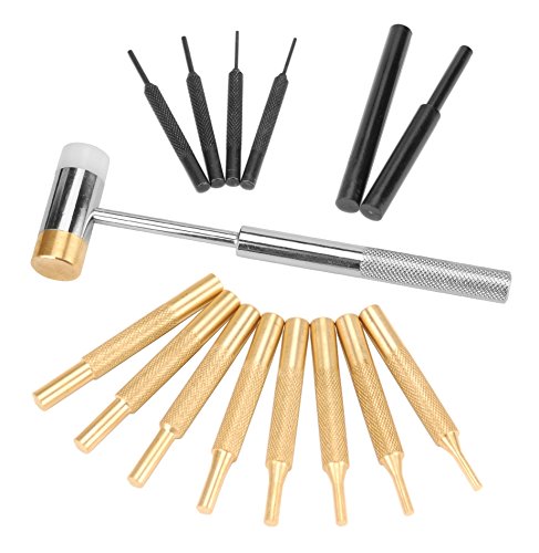 Wheeler Engineering Hammer and Punch Set with Brass, Steel, Plastic Punches, Brass/Polymer Hammer and Storage Case for Gunsmithing Maintenance (Renewed) - Thumbnail 3