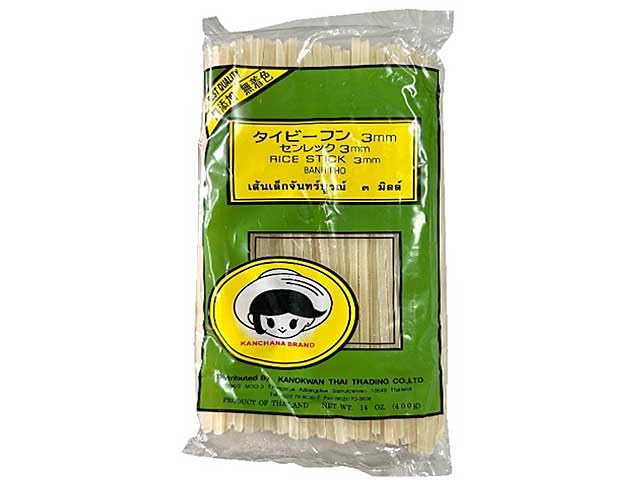 Amazon.co.jp: 米粉 米麺 RICE STICK 3mm タイビーフン 3mm 400g BANH PHO KANCHANA ...