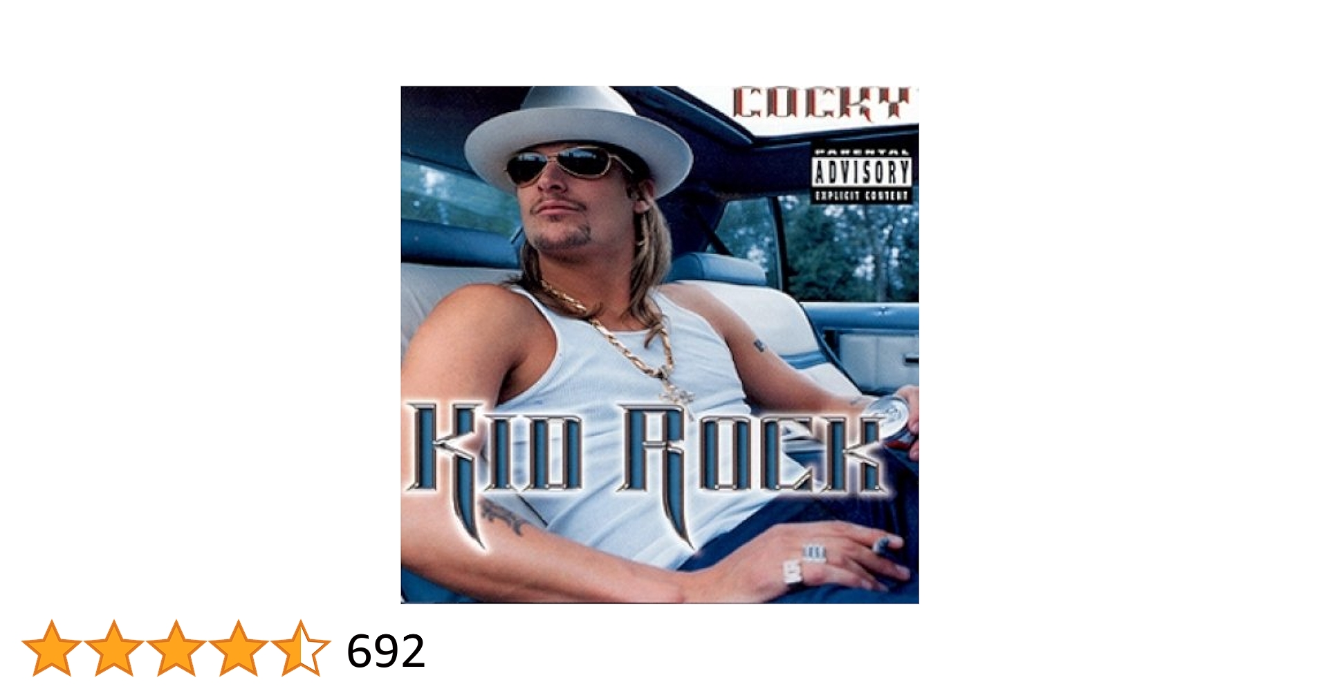 KID ROCK COCKY レコード KID ROCK COCKY LP WHITE GOLD SILVER PLATINUM TONE RECORD