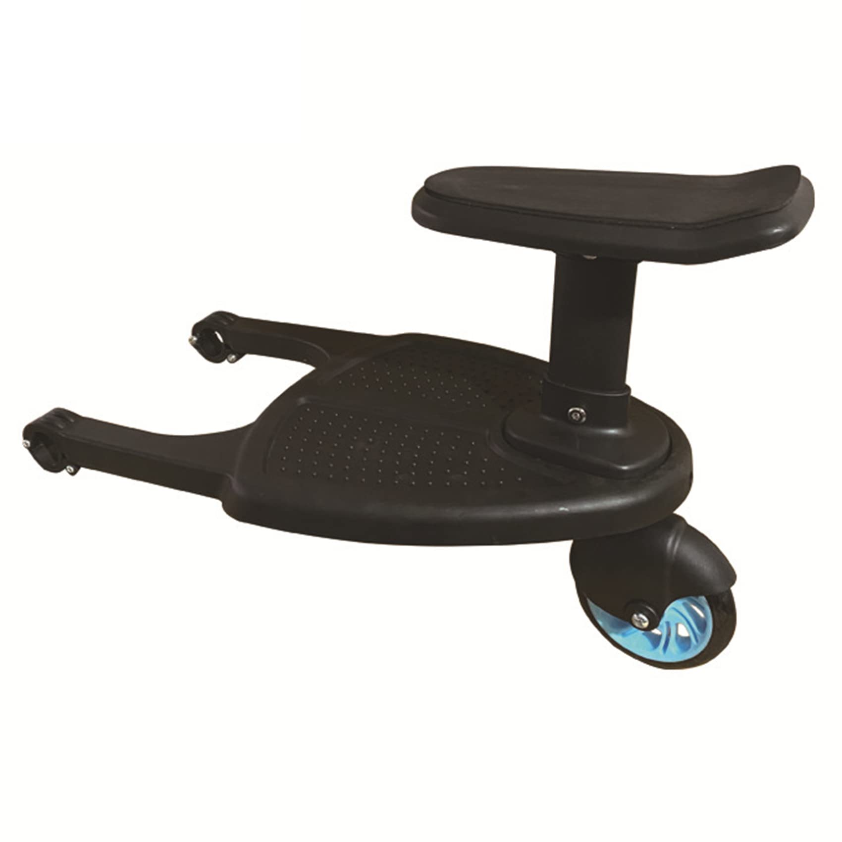 Tlilyy Cochecito de Carrito Ruedas Tablero para NiñOs Tablero de Ruedas Cochecito Soporte de Paseo en Placa Asiento Desmontable Azul