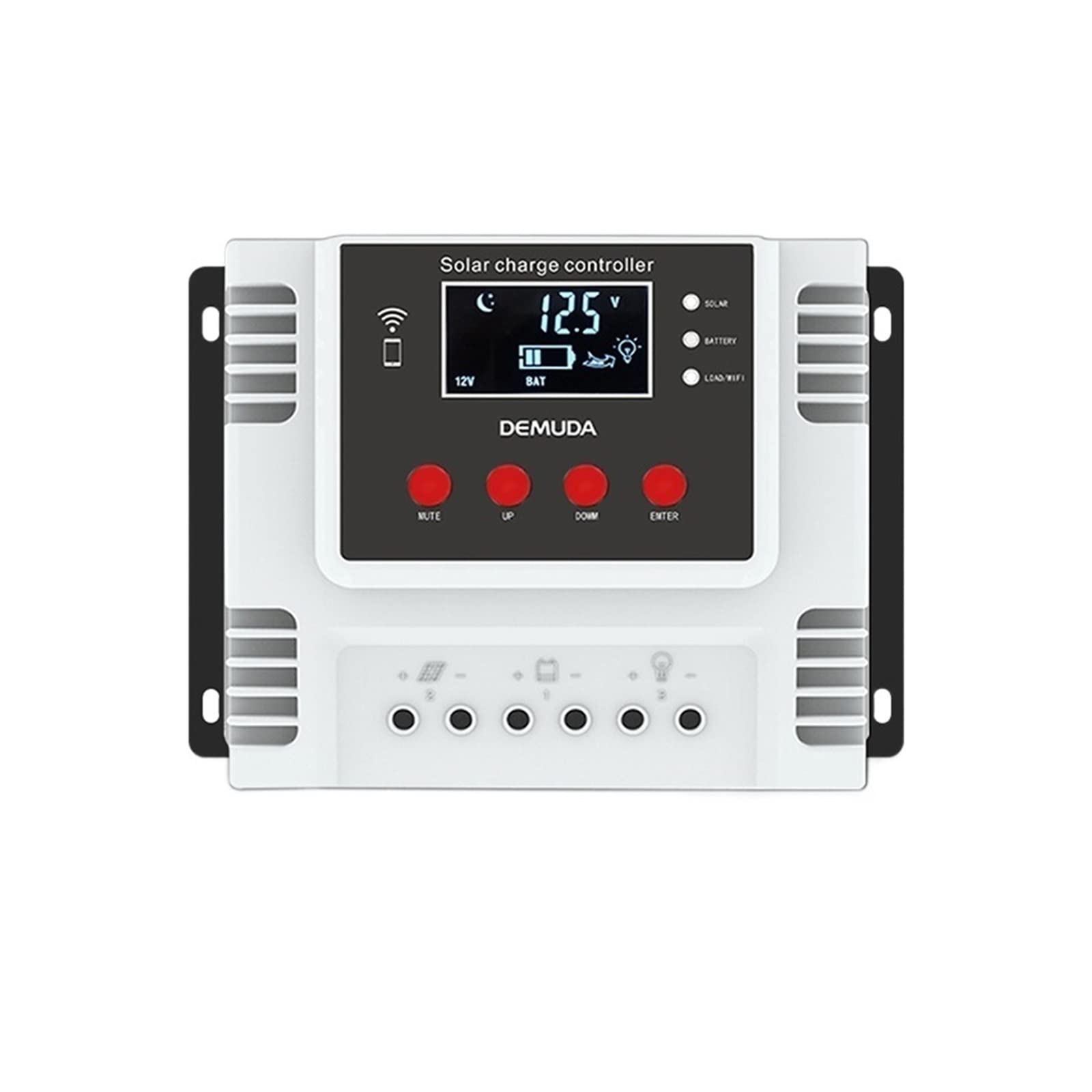 20A 30A 40A 50A 60A Solar Controller Photovoltaic System Street Light LED Display USB Interface Intelligent Charging Controller(10A)