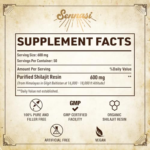 Shilajit Pure Himalayan Organic Resin for Energy and Immune Support - 30 Grams (1 Pack) 