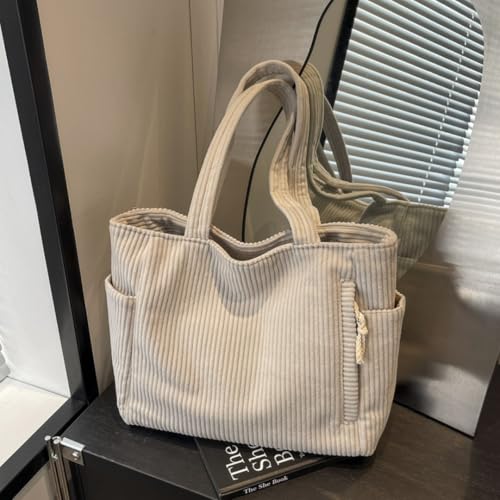 Bolso Tote acanalado con detalle de cuerda miniatura 4