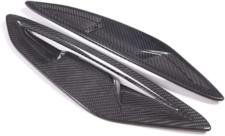 New Protective Carbon Fiber Front Fender Scoop Covers Compatible with BMW 8 Series G14 G15 G16 2018-2022 840i M850i (Black)