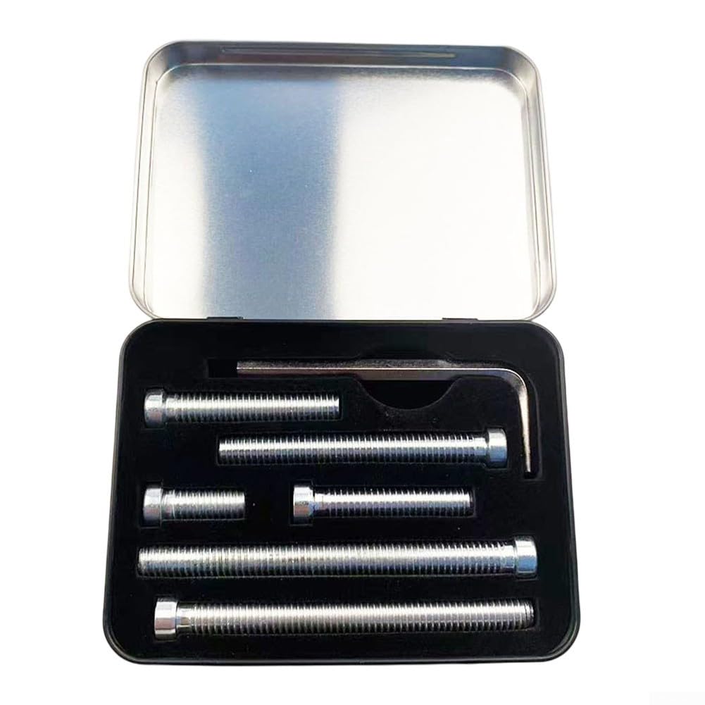 Lot de 6 boulons de poids de queue de billard, vis de poids de queue de billard avec boîte de rangement, outil d'installation pour queue de billard Mezz