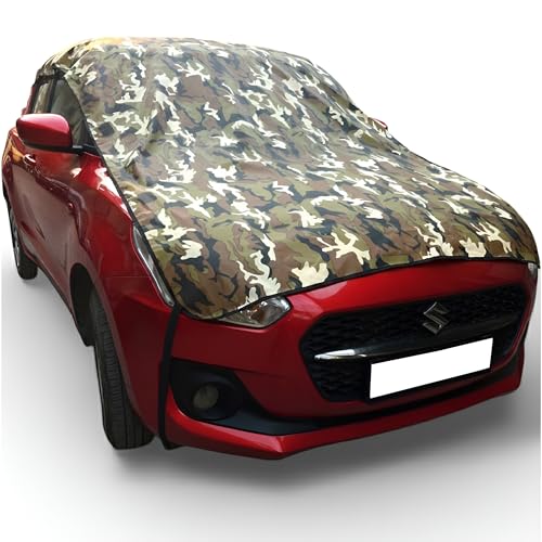 Image of Waterproof, Half Car Body Cover All Weather Protection Half Car Cover Outdoor Uv Protection Waterproof Cloud Print Universal for carBolero Camper 2WD PS BS3