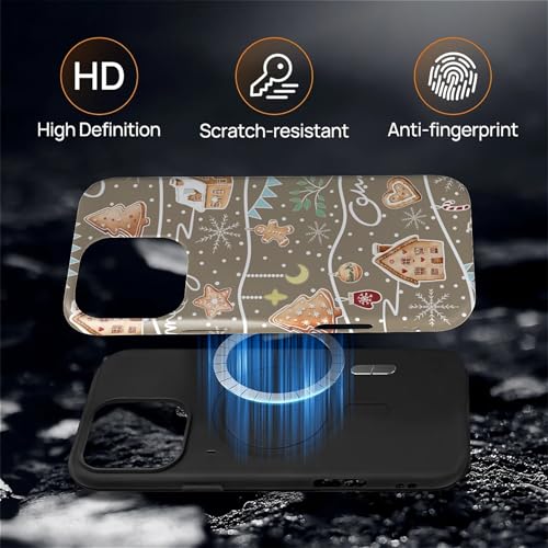 Coque iPhone 16 Pro MagSafe antichoc double couche design Noël rigide