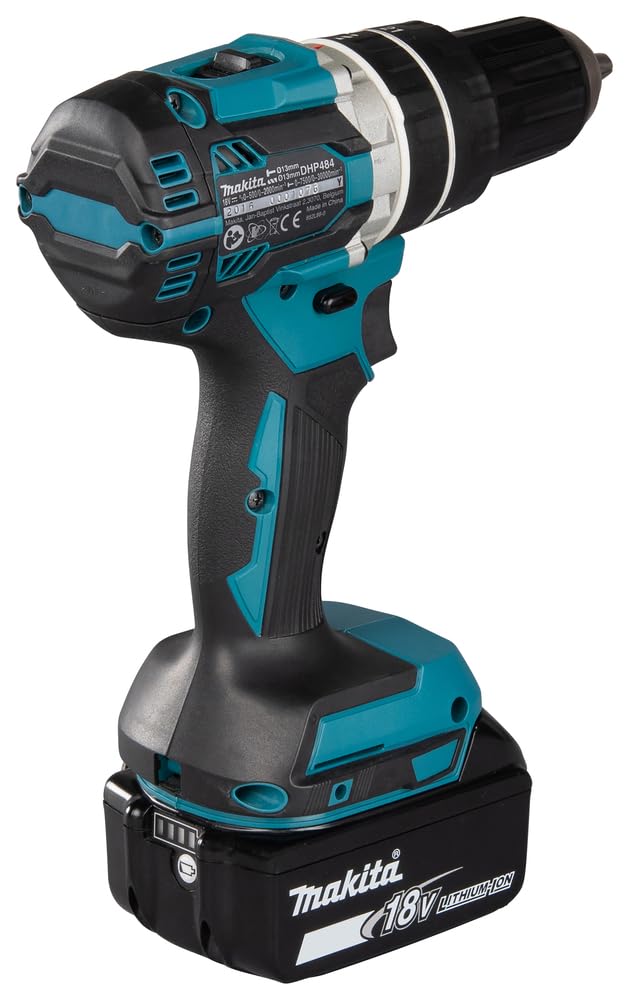 Makita DHP484RTJ Taladro, 450 W, 18 V, Negro, One size