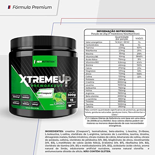 Xtremeup Preworkout - 300G Limão, Newnutrition