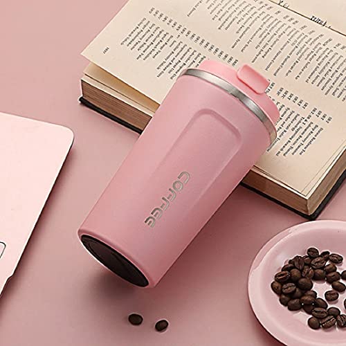 Copo Térmico Coffe anti-vazamento Conserva Quente Frio 510ML Cor:Rosa