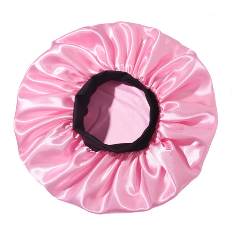 Pink shower cap