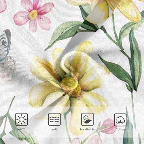 Toddler Girl Briefs, Bees Flowers Cotton Underwear for Girls, 2–8 Years3