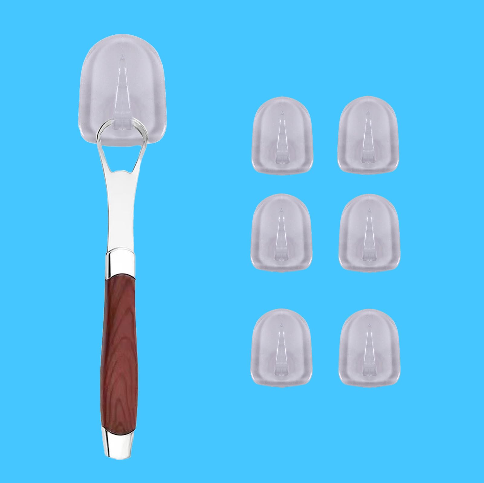 DealsgogoTongue Scraper Holder，Compatible With MasterMedi & GuruNanda Tongue Scraper for Adults Holder, Tongue Scraper Holder(6 Pack)